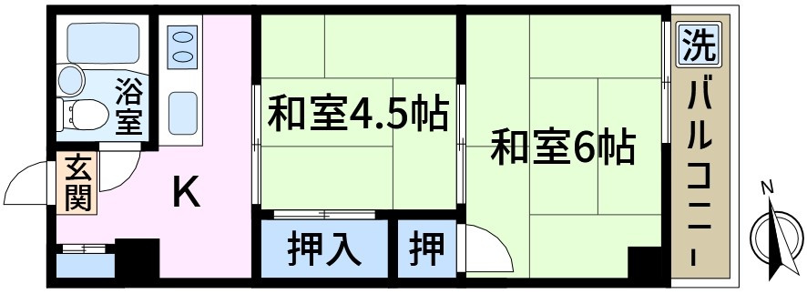 天王マンションの間取り