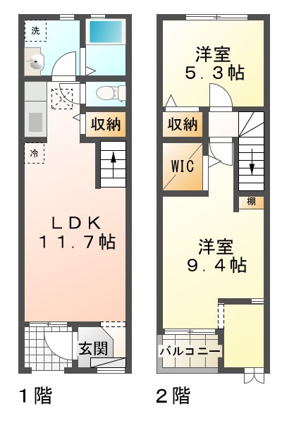 フラン神戸の間取り