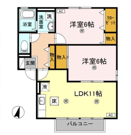 【間取り】 | ユーステージ B棟