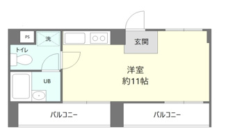 【間取り】 | セブンスターマンション第５　五反田 | 間取りです。