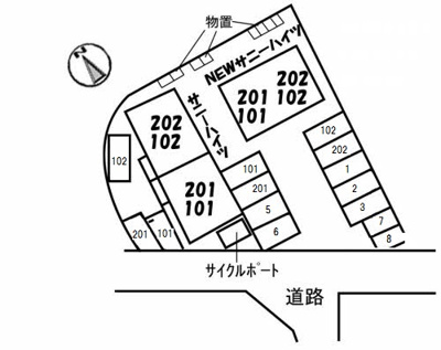 【区画図】 | サニーハイツ