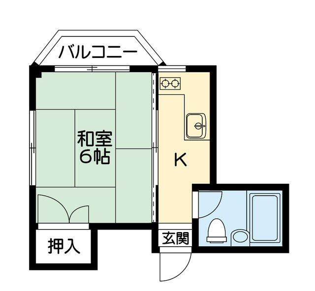 タキカワコーポの間取り
