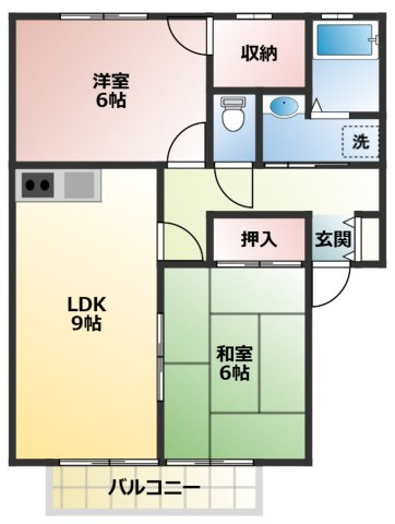 ラピスハイネスB棟の間取り