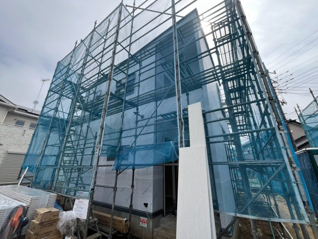 古河市雷電町　第２期　全2邸の外観|建築中の様子が見られるのもいまだけ！ぜひ、お気軽にお問い合わせください（＾＾）
2026年7月撮影