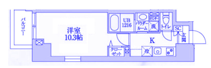 アーバンスカイライン大宮の間取り