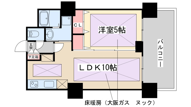 【間取り】 | ノルデンタワー新大阪プレミアム