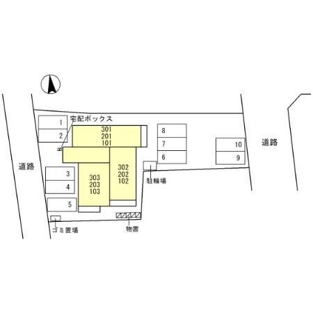 ルミナス南田町の区画図