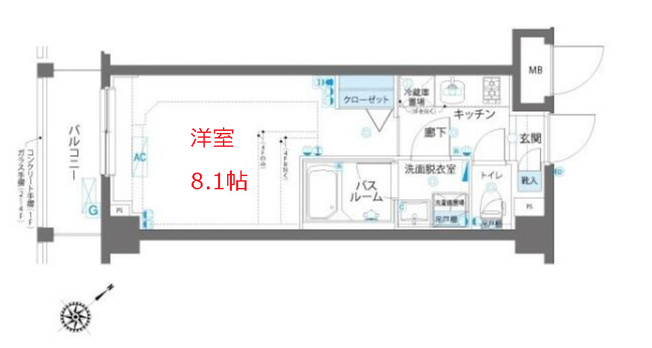 【間取り】 | AELL蒲田南