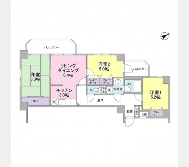 【間取り】 | サンライズ品川 | 間取