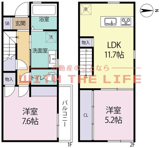エクリュ　エスパージュA【キャッシュバック対象物件】の間取り
