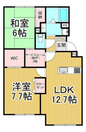 北仁川シティハイツの間取り