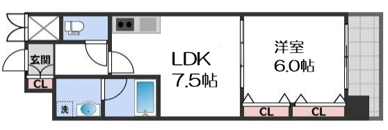 【間取り】 | ジューム南船場