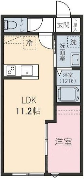 ゼルコーバの間取り|間取りです。