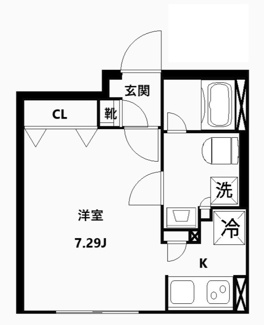【間取り】 | CREAL高田馬場Ⅱ | 間取りです。
