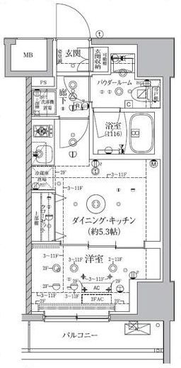 アルテシモクレルトルテの間取り|間取りです。
