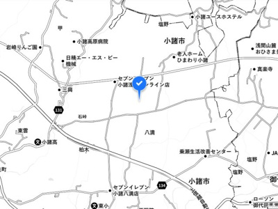 【地図】 | 小諸市八満藤塚中古別荘