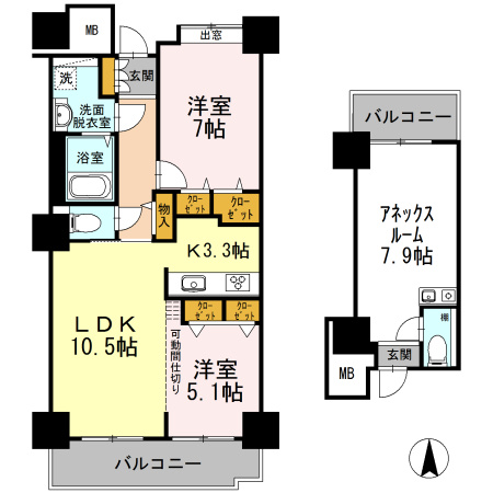 【間取り】 | 品川シーサイドビュータワー Ⅰ