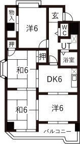 シャンポール幹Ⅱの間取り