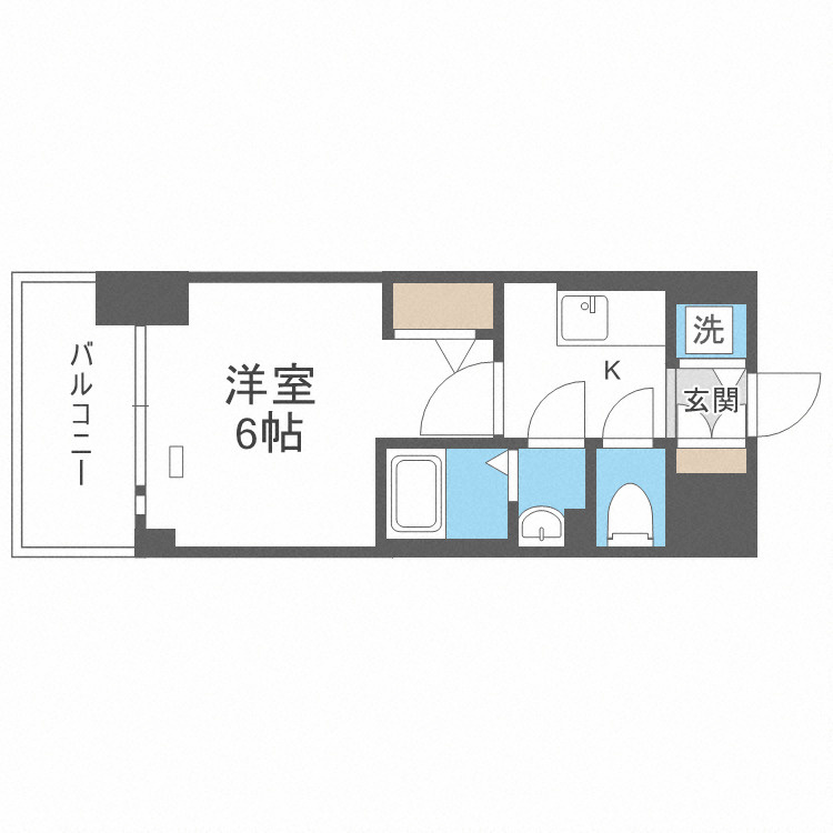 エスリード難波ザ・アークの間取り