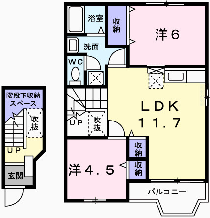 ソレイユ東山Ⅰの間取り