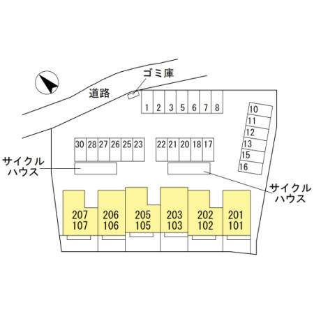 セジュール優の区画図
