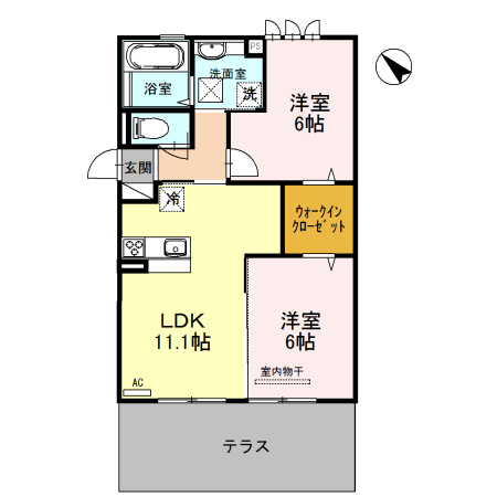 セジュール優の間取り