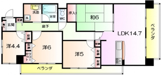 【間取り】 | ソルプラーサ堺