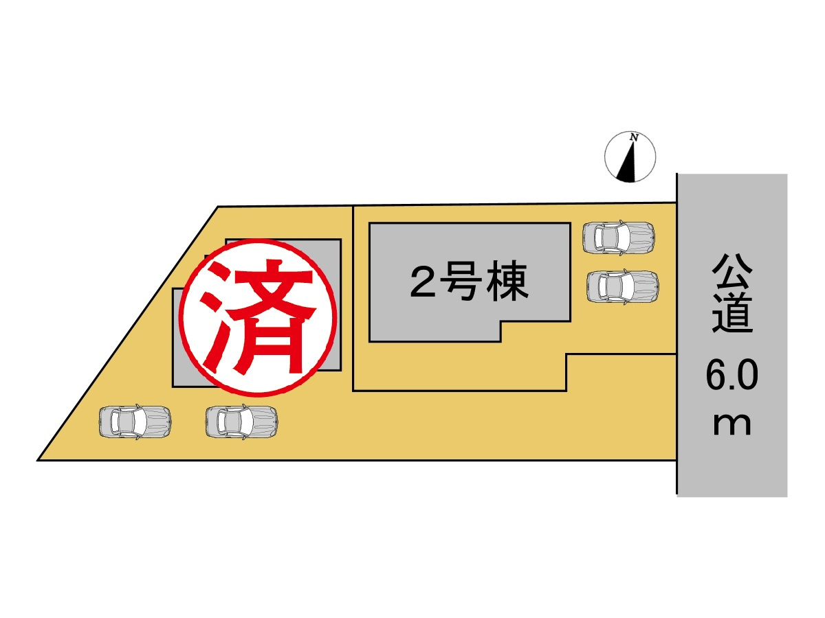 タマタウン　大垣市宝和町　全2区画分譲の区画図|■区画図
■YAMADA電機の　ヤマダ不動産　株式会社リライフ　
いつでもお問合わせ下さい。