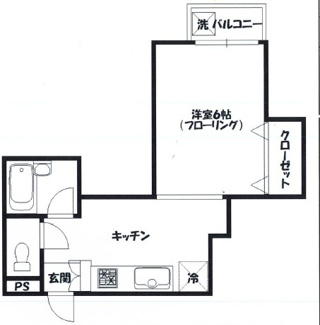 【間取り】 | コーポ広井 | 間取りです。