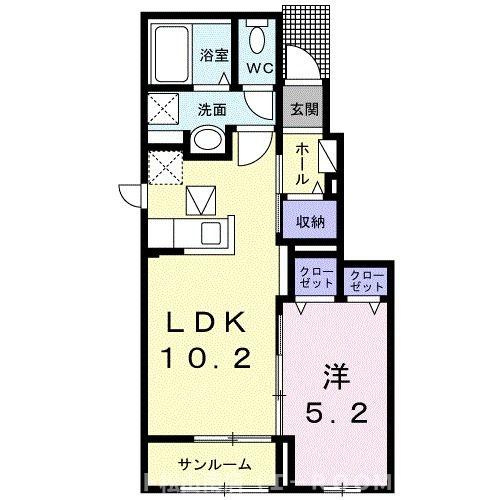 【間取り】 | ソルフィオーレ　Ⅱ