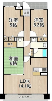 【間取り】 | ソルプラーサ堺