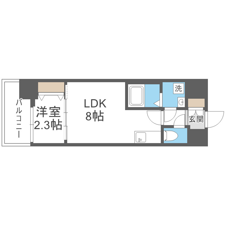 セレニテ日本橋ミラクの間取り
