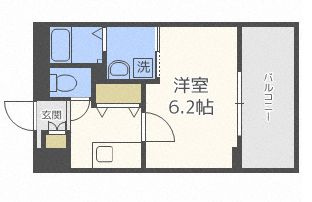 セオリー夕陽丘DOORの間取り|セオリー夕陽丘DOOR　間取り