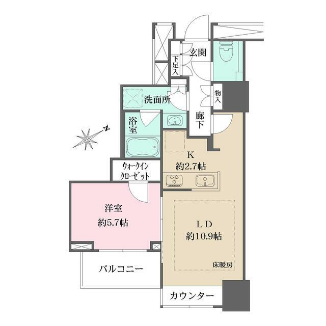 ザ・パークハウス三軒茶屋タワーの間取り