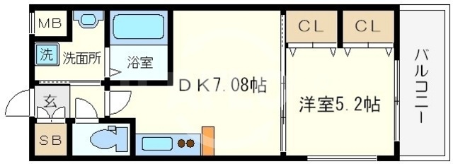 グランシス難波西の間取り|グランシス難波西　間取り