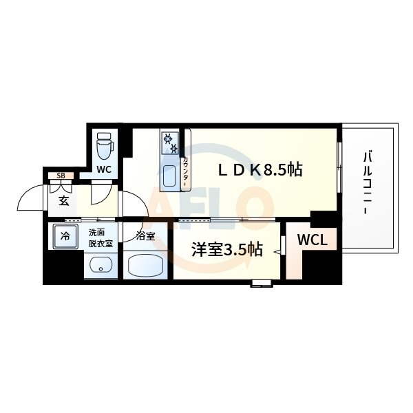 サザンクレストなんば南の間取り|サザンクレストなんば南　間取り