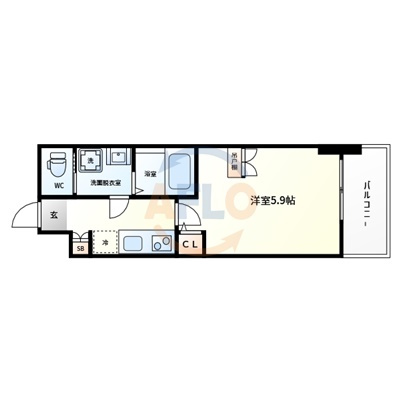 セレニテ難波ミラク参番館の間取り|セレニテ難波ミラク参番館　間取り