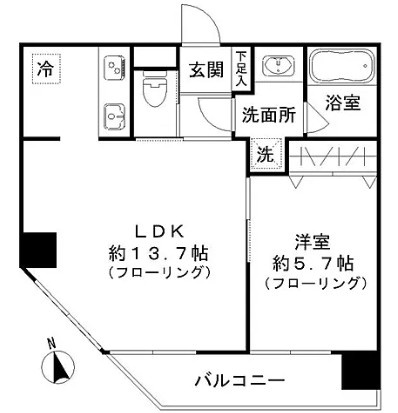 GL蔵前の間取り