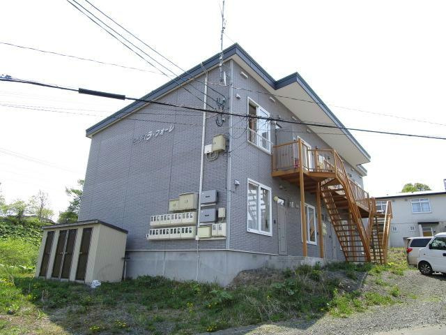 釧路市緑ケ岡５丁目のアパートの外観