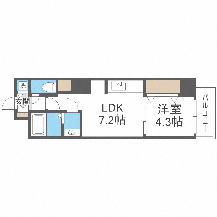 Ｓ－ＲＥＳＩＤＥＮＣＥ堺筋本町Ｕｎｏの間取り