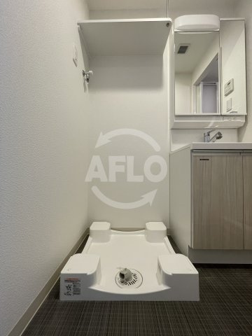 アドバンス難波南ワイズの洗面所|アドバンス難波南ワイズ　洗濯パン