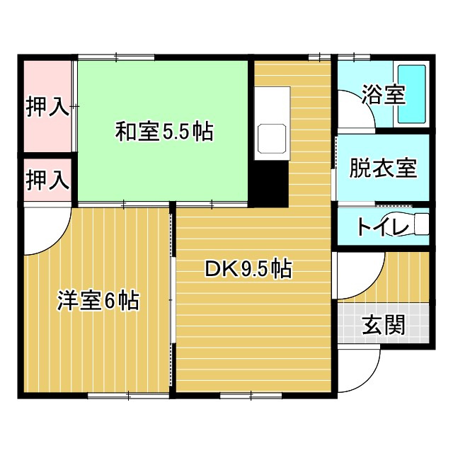 ハイツ宮崎の間取り