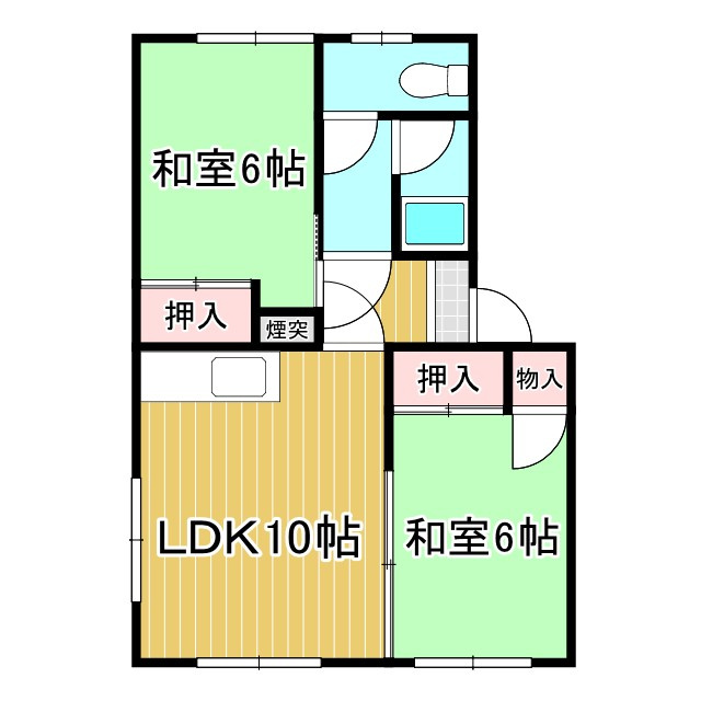 司ハイツの間取り