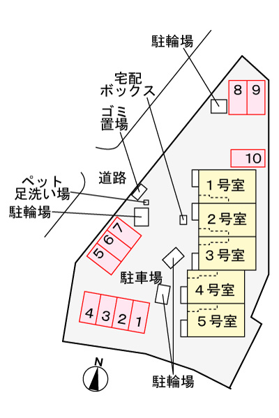 ベルレジデンスⅢの区画図