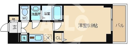 エスライズ難波の間取り|エスライズ難波　間取り