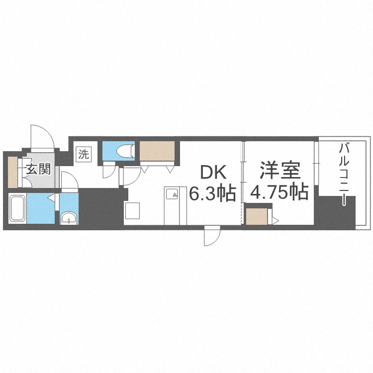 Ｌｕｘｅ難波南の間取り