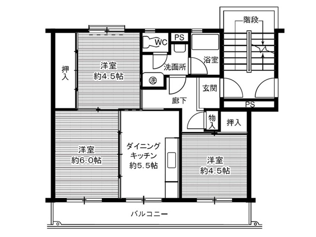 【間取り】 | ビレッジハウス笹川