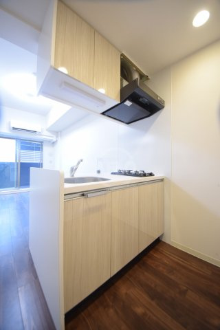 ララプレイス難波ガルテンのキッチン|ララプレイス難波ガルテン　2口ガスシステムキッチン