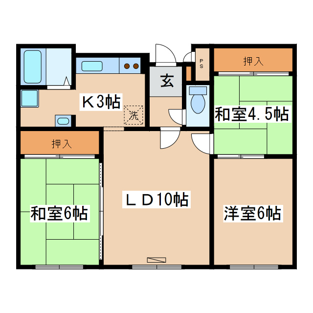 ハーバーヒルズの間取り