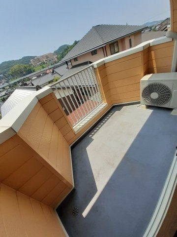 グリーンティエラＢのバルコニー